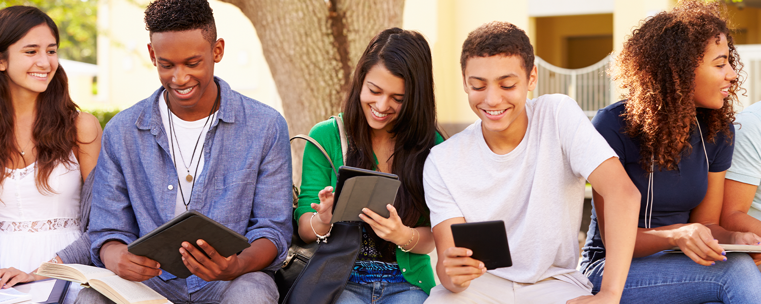 teenagers sitting together